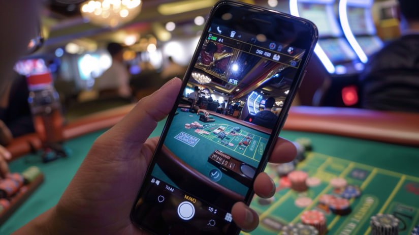 Step-by-step deposit process on 10 ph shown on a smartphone screen